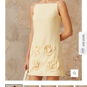 Elegant Cream Floral Dress
